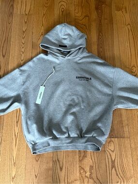 Fear of God Essentials Hoodie in Heather Gray